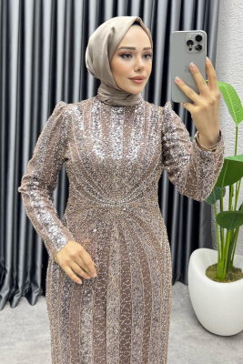 Afitap Tasarım Kalem Abiye 8038 Pudra Vizyon - YGS (1)