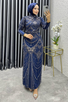 Asil Taş Detaylı Kalem Elbise 6648 Laci - YGS