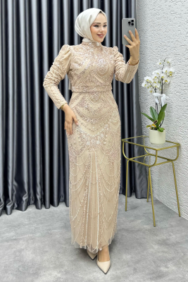 Asil Taş Detaylı Kalem Elbise 6648 Vizyon - YGS