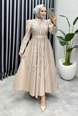 Gökçe Taş İşlemeli Abiye 6636 Vizyon - YGS