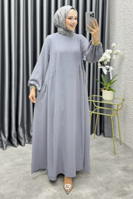 Hafsa İthal Aerobin Elbise 4003 Gri - YVZ