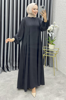 Hafsa İthal Aerobin Elbise 4003 Siyah - YVZ