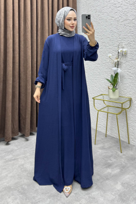 Betül İkili Abaya Elbise Takım 24686 Laci - VYS