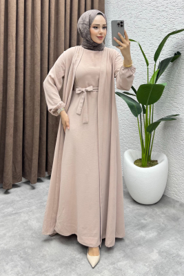 Betül İkili Abaya Elbise Takım 24686 Vizyon - VYS