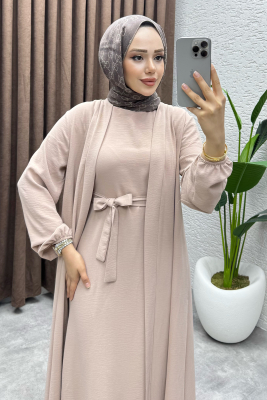 Betül İkili Abaya Elbise Takım 24686 Vizyon - VYS (1)