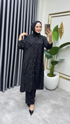 Jakarlı Kupra Takım 6223 Siyah - NWS