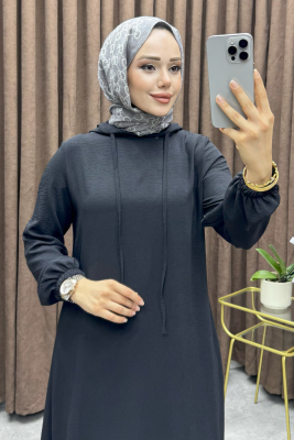 Kapşonlu Aerobin Spor Takım 1995 Siyah - FON (1)