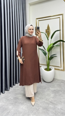 Kolu Pat Detaylı Aerobin Takım 1989 Kahve - FON (1)