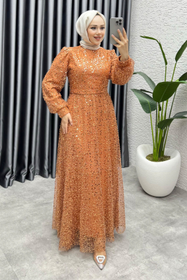 Maral Pullu Abiye 6653 Bakır - YGS