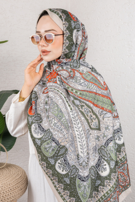 Nova Bambu Şal 7002 Haki - TIN