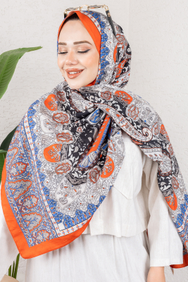 Nova Bambu Şal 7002 Oranj - TIN (1)