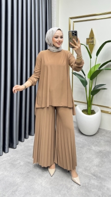 Pantolonu Piliseli Berilyum Takım 5033 Taba - AF