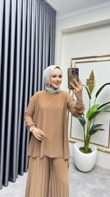 Pantolonu Piliseli Berilyum Takım 5033 Taba - AF (1)