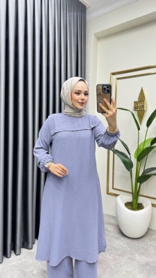 Pat Detaylı Aerobin İkili Takım 1990 Gri - FON (1)