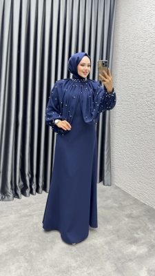 Pera İnci Detaylı Elbise 6633 Laci - YGS