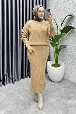 Rana Bolero Triko Takım 1021 Latte - MT