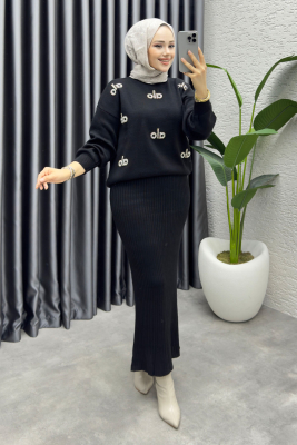 Rana Bolero Triko Takım 1021 Siyah - MT