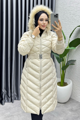 Royal Kapitone Şişme Mont 4033 Taş - MD (1)