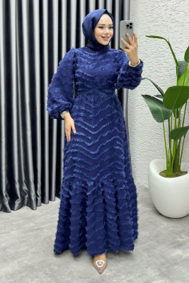 Sera Püsküllü Elbise 1001 Laci - YGS