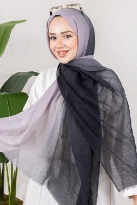 Sofia Degrade Şal 7003 Siyah - TIN (1)