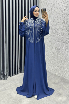 Taş Detaylı Pelerinli Elbise 6634 Laci - YGS