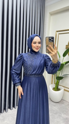 Taş İşlemeli Simli Abiye 6638 Laci - YGS (1)